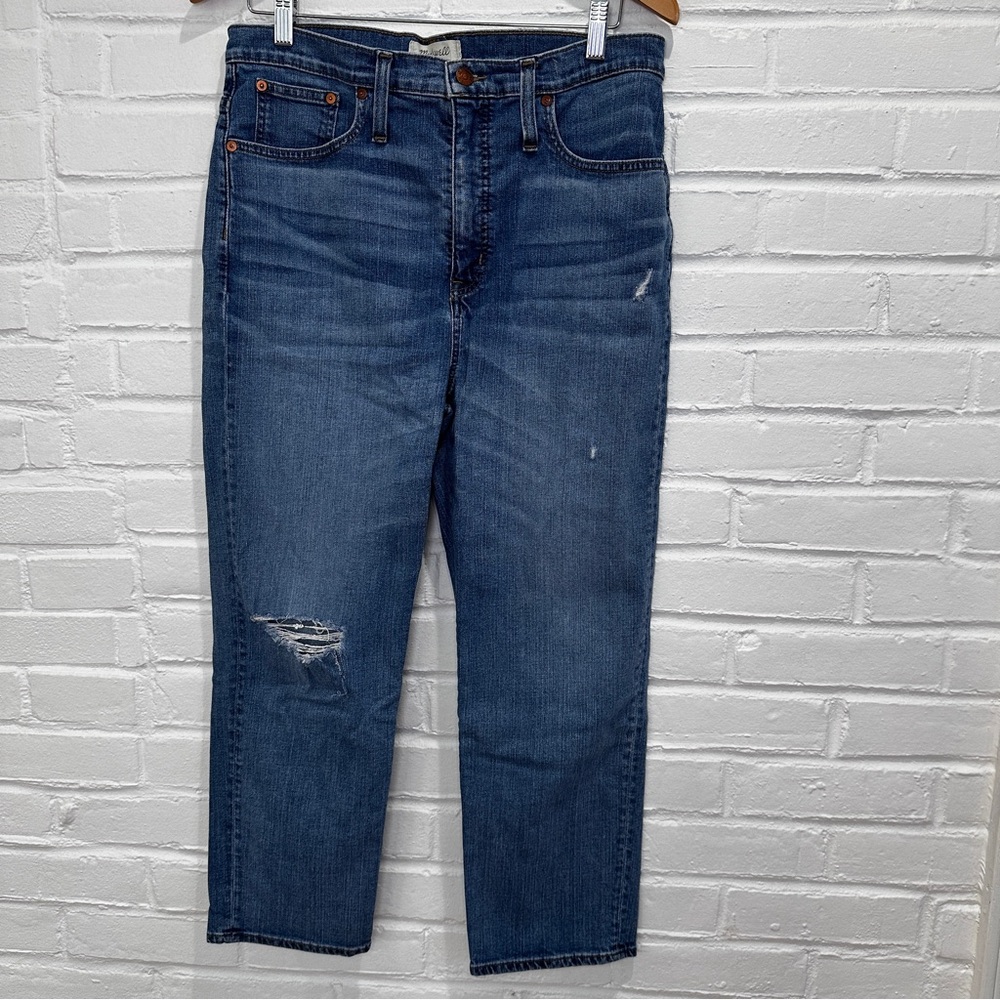 Madewell Classic Straight Jean In Coldbrook Wash Straight Jean Size 31